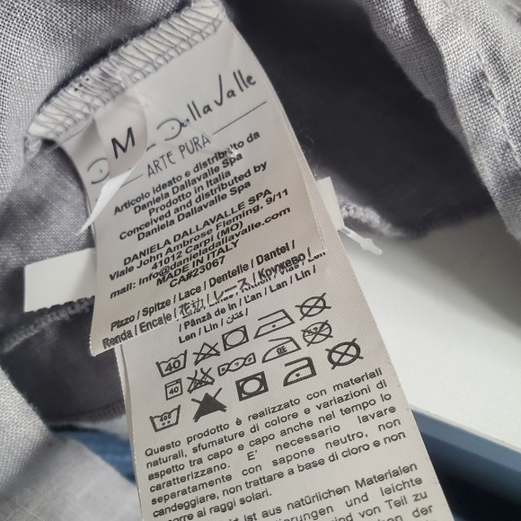 Daniela Dallavalle Arte Pura Long Sleeve Button Up Shirt New without Tags - Picture 6 of 6